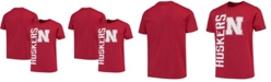 Outerstuff Youth Scarlet Nebraska Huskers Vertical Leap T-shirt